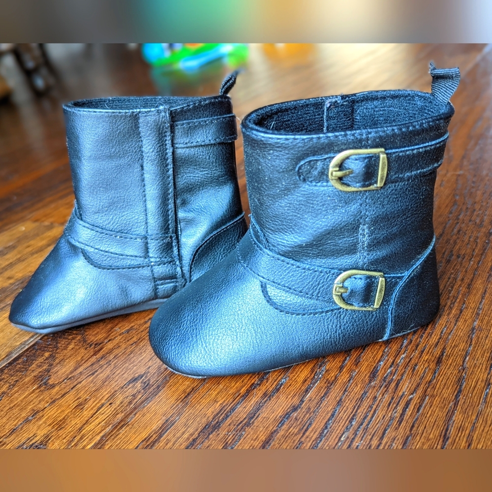 Baby Girl Black Boots